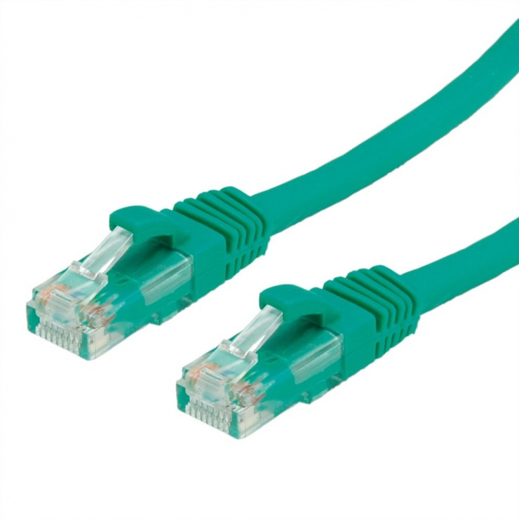 Imagine Cablu de retea RJ45 cat. 6A UTP 1m Verde, Value 21.99.1441